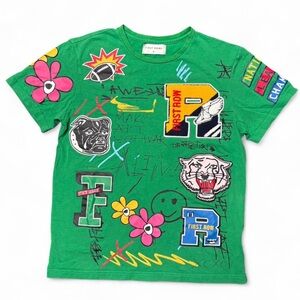 MENS FIRST ROW MAKE ART NOT WAR TEE